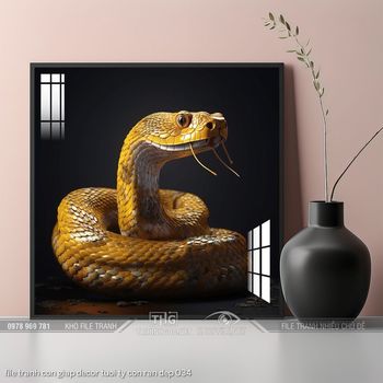 file tranh con giap decor tuoi ty con ran dep 034