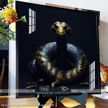 file tranh con giap decor tuoi ty con ran dep 042