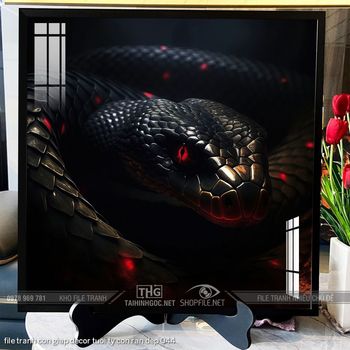 file tranh con giap decor tuoi ty con ran dep 044