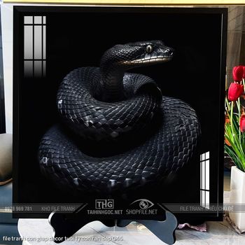 file tranh con giap decor tuoi ty con ran dep 045