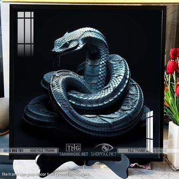 file tranh con giap decor tuoi ty con ran dep 048