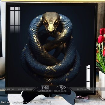 file tranh con giap decor tuoi ty con ran dep 051