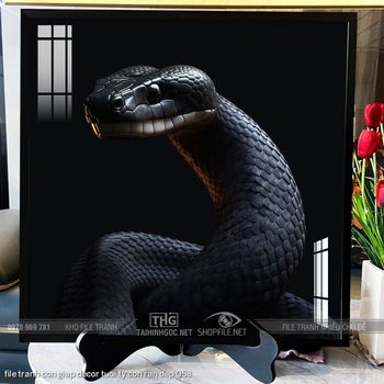 file tranh con giap decor tuoi ty con ran dep 053