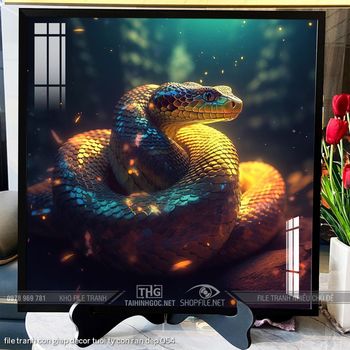 file tranh con giap decor tuoi ty con ran dep 054