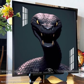 file tranh con giap decor tuoi ty con ran dep 057