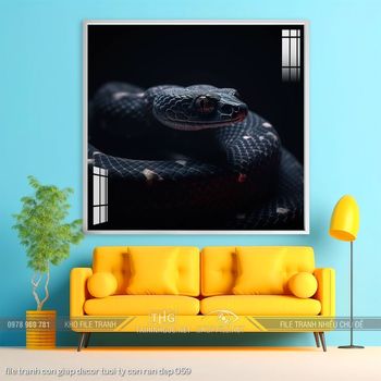 file tranh con giap decor tuoi ty con ran dep 059