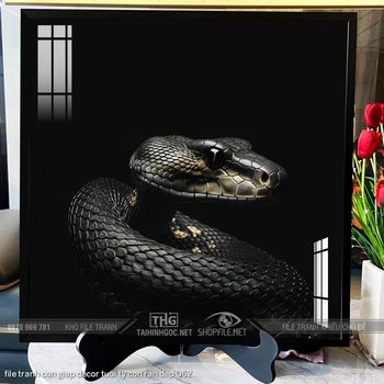 file tranh con giap decor tuoi ty con ran dep 062