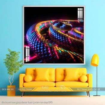 file tranh con giap decor tuoi ty con ran dep 070