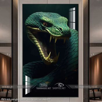 file tranh con giap decor tuoi ty con ran dep 072