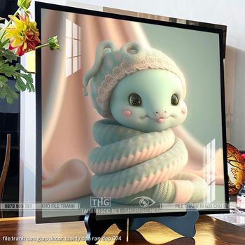 file tranh con giap decor tuoi ty con ran dep 074
