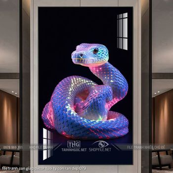 file tranh con giap decor tuoi ty con ran dep 079