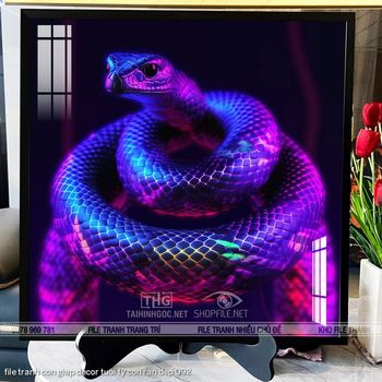 file tranh con giap decor tuoi ty con ran dep 092