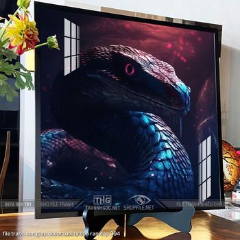 file tranh con giap decor tuoi ty con ran dep 094