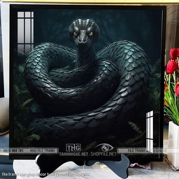 file tranh con giap decor tuoi ty con ran dep 097