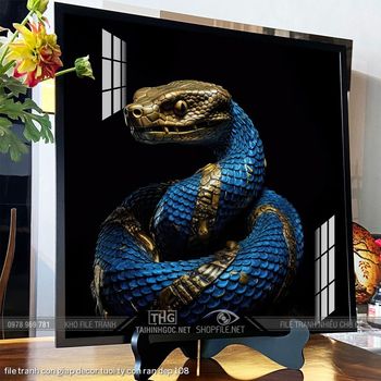 file tranh con giap decor tuoi ty con ran dep 108