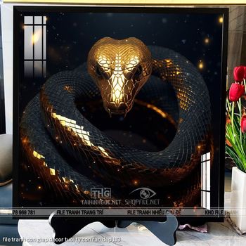 file tranh con giap decor tuoi ty con ran dep 113