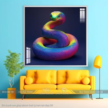 file tranh con giap decor tuoi ty con ran dep 114