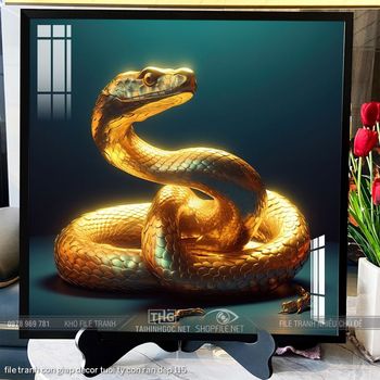 file tranh con giap decor tuoi ty con ran dep 115