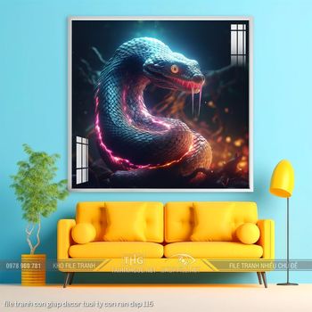 file tranh con giap decor tuoi ty con ran dep 116