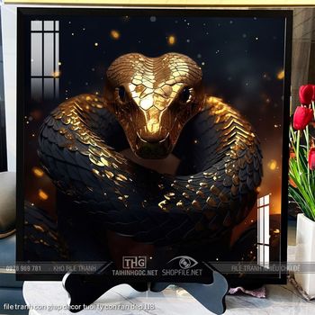 file tranh con giap decor tuoi ty con ran dep 118