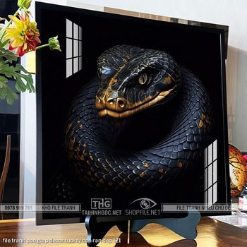 file tranh con giap decor tuoi ty con ran dep 121