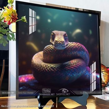 file tranh con giap decor tuoi ty con ran dep 122