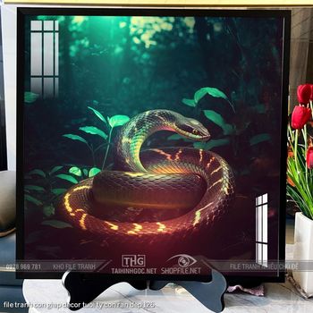 file tranh con giap decor tuoi ty con ran dep 126