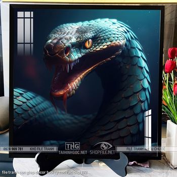 file tranh con giap decor tuoi ty con ran dep 132