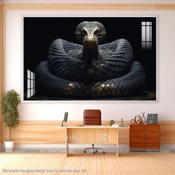 file tranh con giap decor tuoi ty con ran dep 134