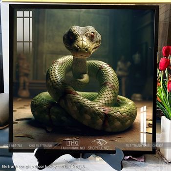 file tranh con giap decor tuoi ty con ran dep 136