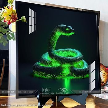 file tranh con giap decor tuoi ty con ran dep 138