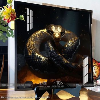 file tranh con giap decor tuoi ty con ran dep 140