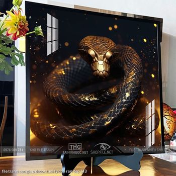 file tranh con giap decor tuoi ty con ran dep 143