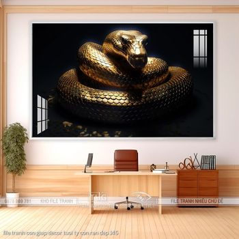 file tranh con giap decor tuoi ty con ran dep 145