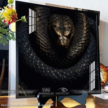 file tranh con giap decor tuoi ty con ran dep 146