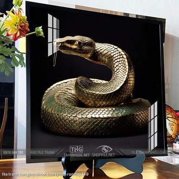 file tranh con giap decor tuoi ty con ran dep 149