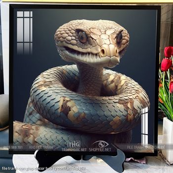 file tranh con giap decor tuoi ty con ran dep 152