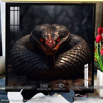 file tranh con giap decor tuoi ty con ran dep 153