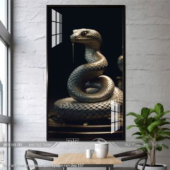 file tranh con giap decor tuoi ty con ran dep 157