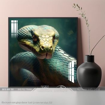 file tranh con giap decor tuoi ty con ran dep 158