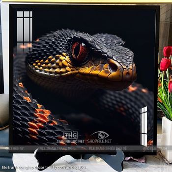 file tranh con giap decor tuoi ty con ran dep 160