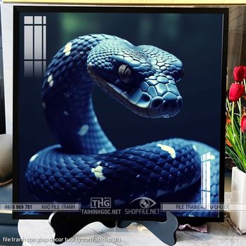 file tranh con giap decor tuoi ty con ran dep 161