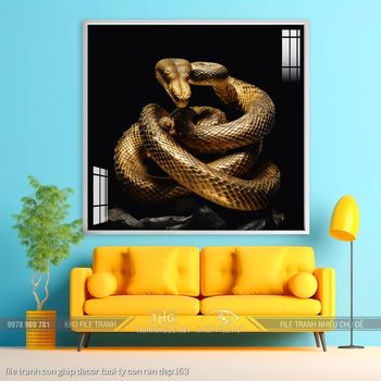 file tranh con giap decor tuoi ty con ran dep 163