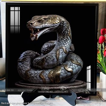 file tranh con giap decor tuoi ty con ran dep 165