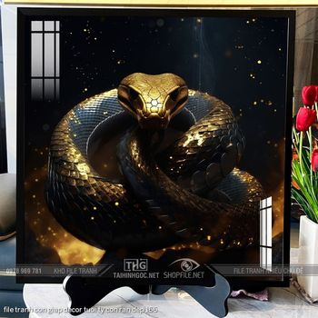 file tranh con giap decor tuoi ty con ran dep 166