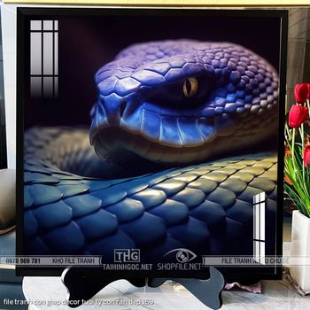 file tranh con giap decor tuoi ty con ran dep 169