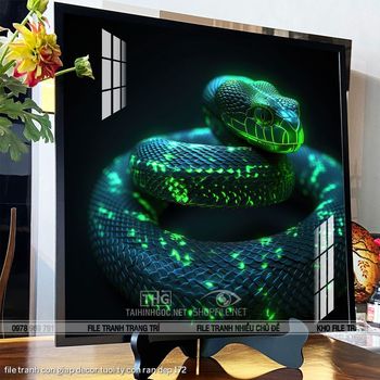 file tranh con giap decor tuoi ty con ran dep 172