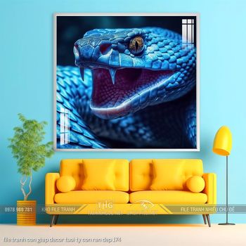 file tranh con giap decor tuoi ty con ran dep 174