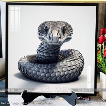 file tranh con giap decor tuoi ty con ran dep 179