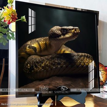 file tranh con giap decor tuoi ty con ran dep 180